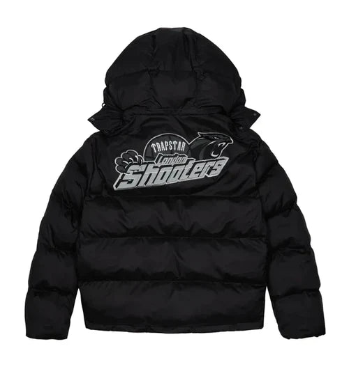 Trapstar Shooters Hooded Puffer Jacket - Black