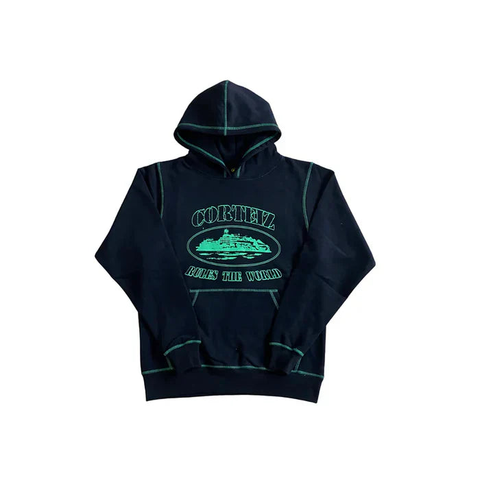 Corteiz Superior Hoodie - (BLACK/GREEN)