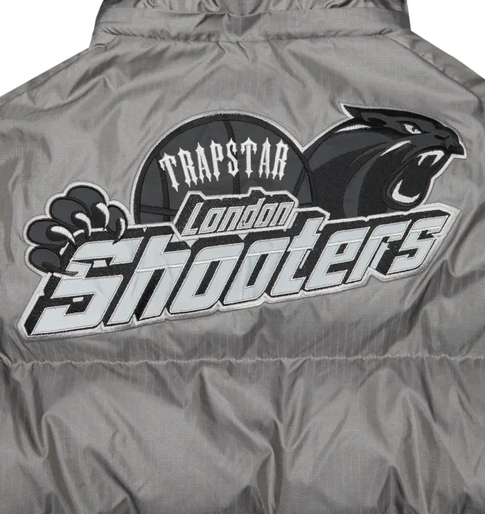 Trapstar Shooters Hooded Puffer Jacket - Grey