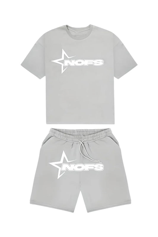 SUMMER SHORT SET NOFS GREY