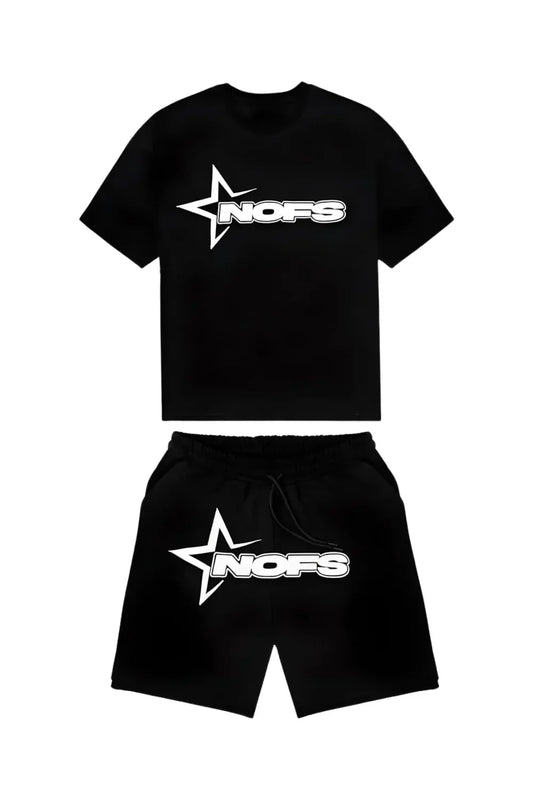 SUMMER SHORT SET NOFS BLACK