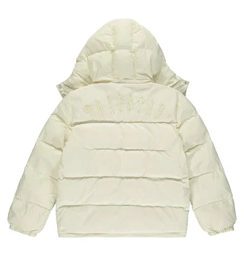 Trapstar Irongate Detachable Hooded Puffer Jacket - Cream