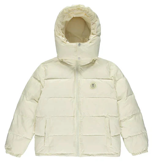 Trapstar Irongate Detachable Hooded Puffer Jacket - Cream