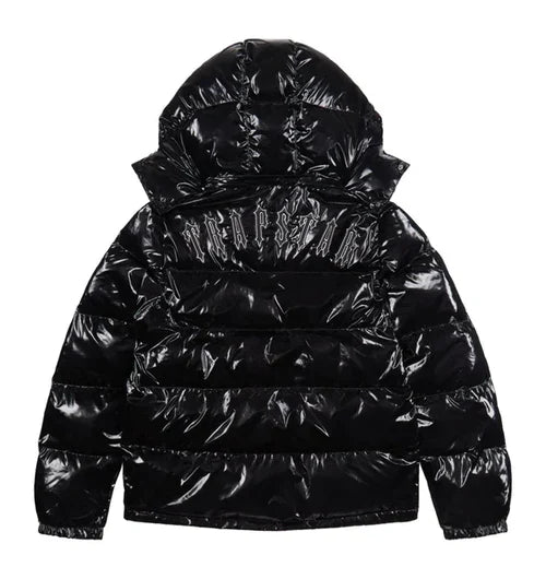 Trapstar Irongate Detachable Hooded Puffer Jacket - Shiny Black